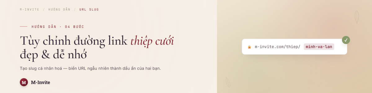 Cách thêm mã QR mừng cưới vào thiệp điện tử M-Invite