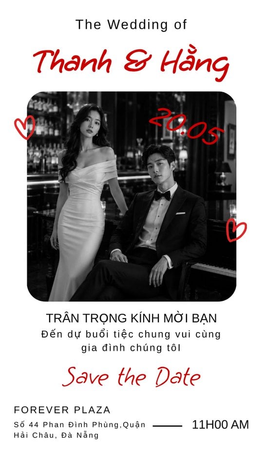 Mẫu thiệp cưới online: Kindred Hearts