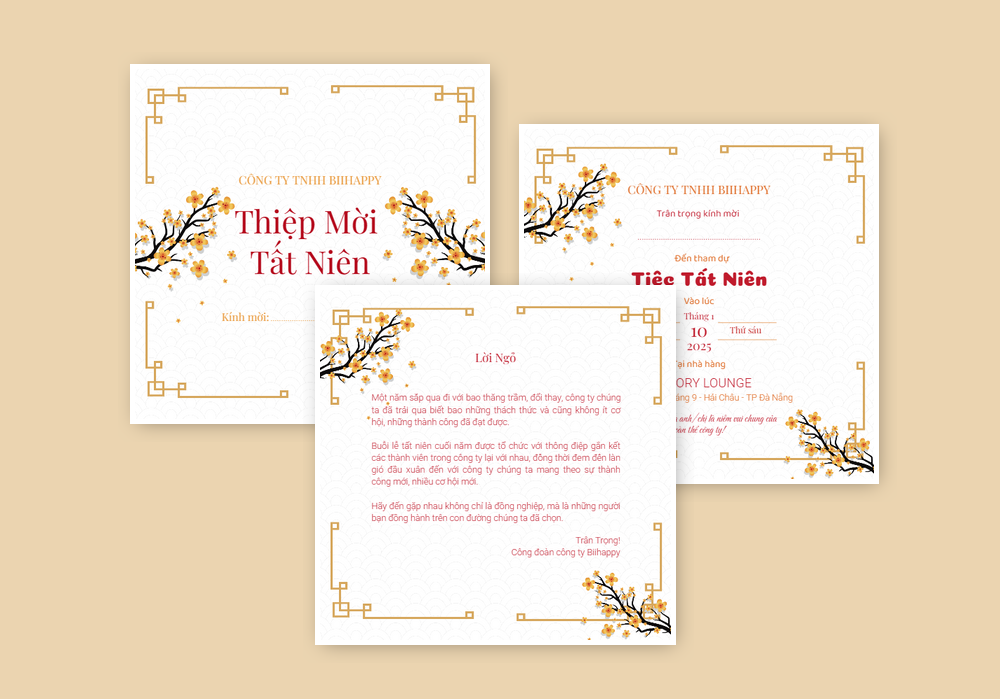 Mẫu thiệp tất niên 420 | Thiệp mời online | InvitePro by Biihappy