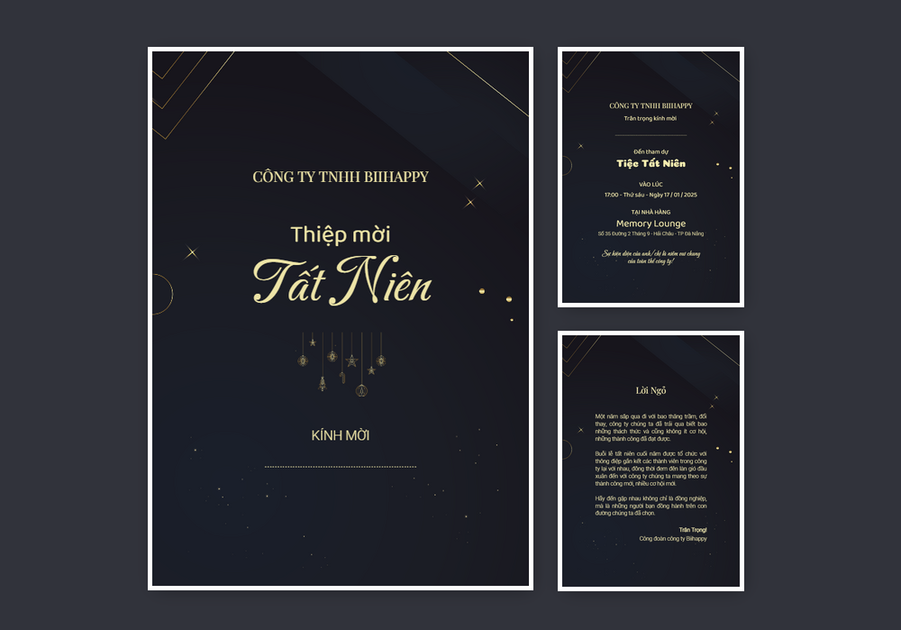 Mẫu thiệp tất niên 421 | Thiệp mời online | InvitePro by Biihappy