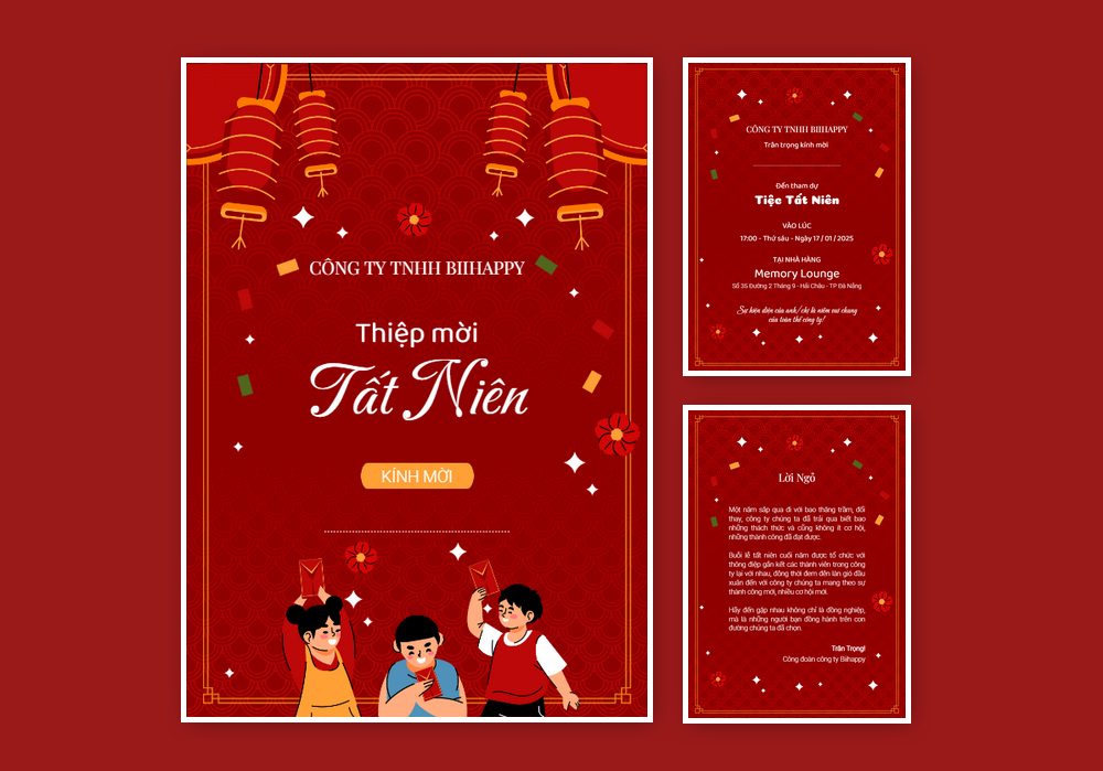 Mẫu thiệp tất niên 422 | Thiệp mời online | InvitePro by Biihappy
