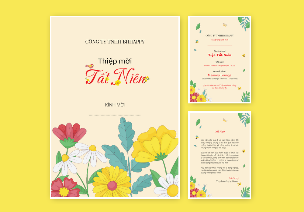 Mẫu thiệp tất niên 428 | Thiệp mời online | InvitePro by Biihappy