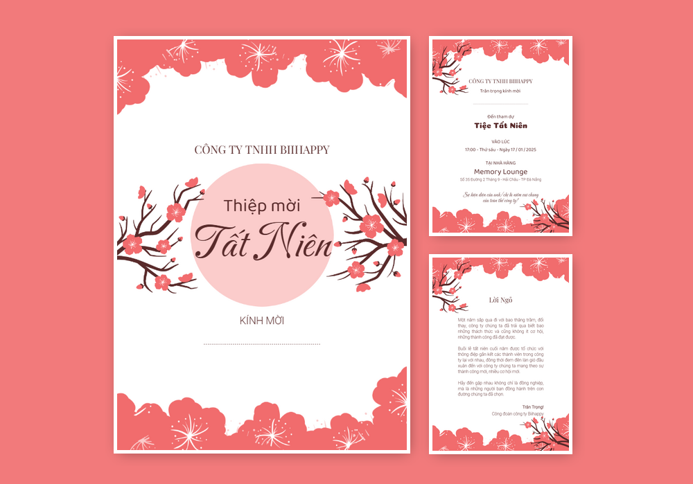 Mẫu thiệp tất niên 429 | Thiệp mời online | InvitePro by Biihappy