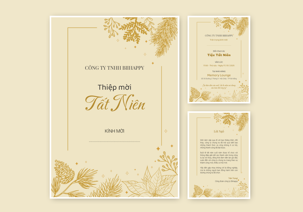 Mẫu thiệp tất niên 430 | Thiệp mời online | InvitePro by Biihappy