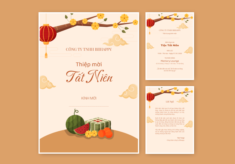 Mẫu thiệp tất niên 431 | Thiệp mời online | InvitePro by Biihappy