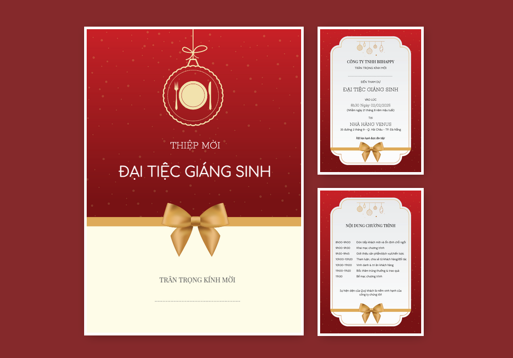 Mẫu thiệp mời sự kiện / dự tiệc Thanh Lịch, Hiện Đại 576 | Thiệp mời online | Thiệp mời Sự kiện / Dự tiệc