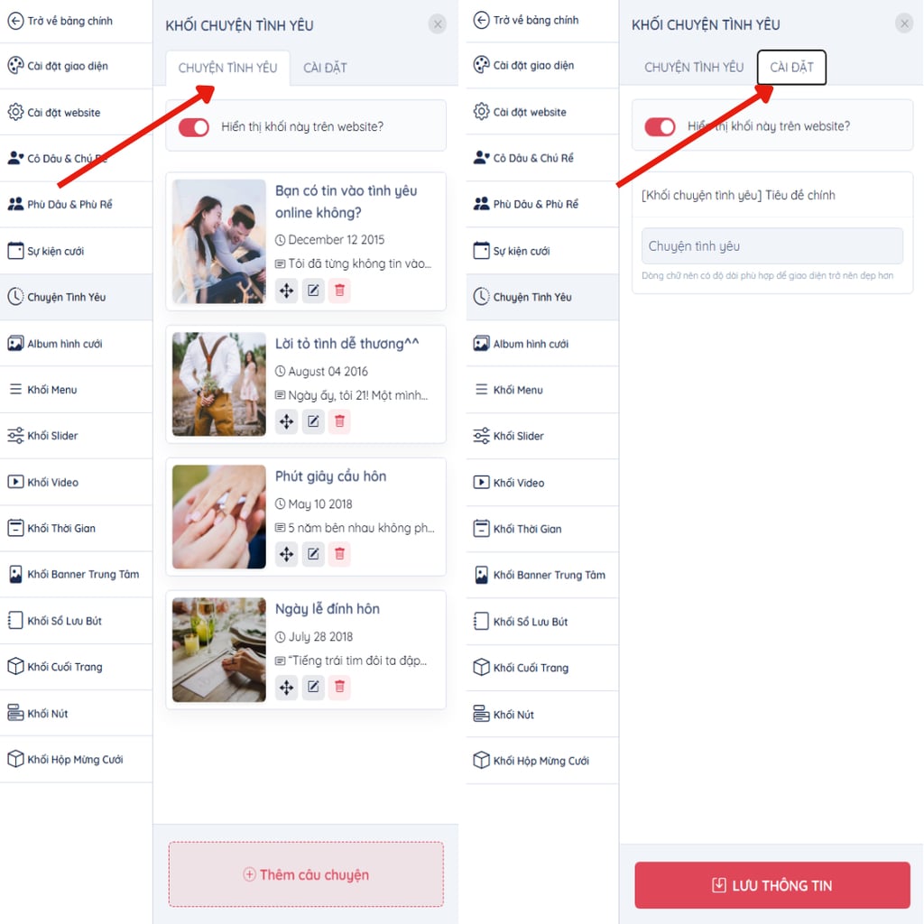 chia sẻ câu chuyện tình yêu của đôi bạn | Thiệp cưới online iWedding!