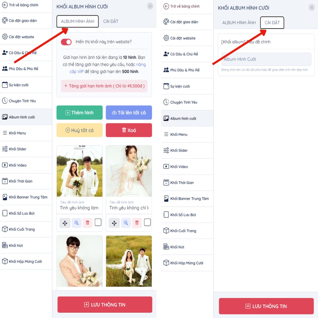 cập nhật ablum ảnh cưới | Thiệp cưới online iWedding!