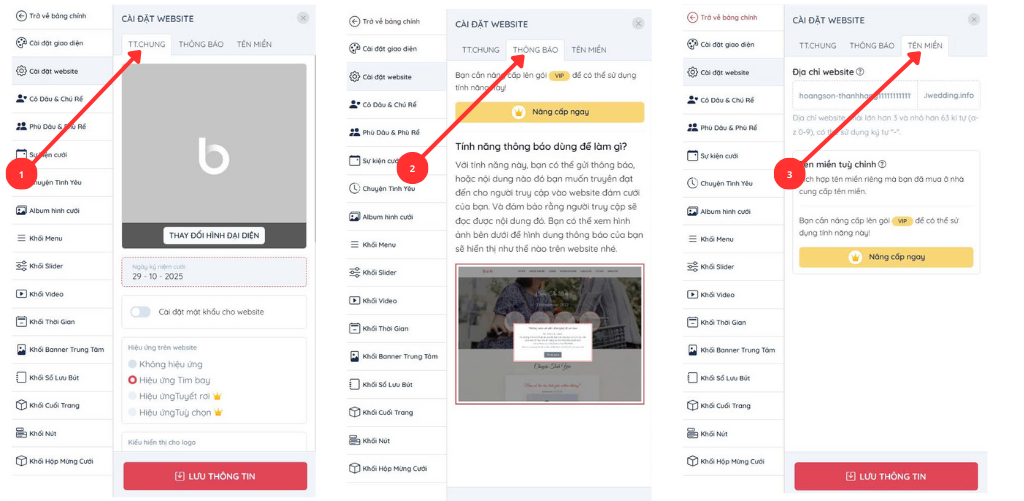 hướng dẫn chỉnh sửa website đám cưới | Thiệp cưới online iWedding!
