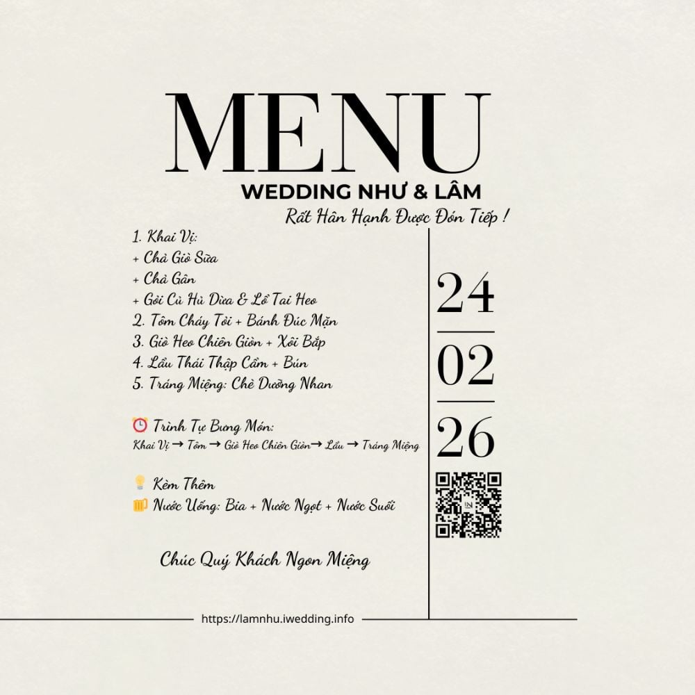 Tiệc Mừng Tại Nhà Gái