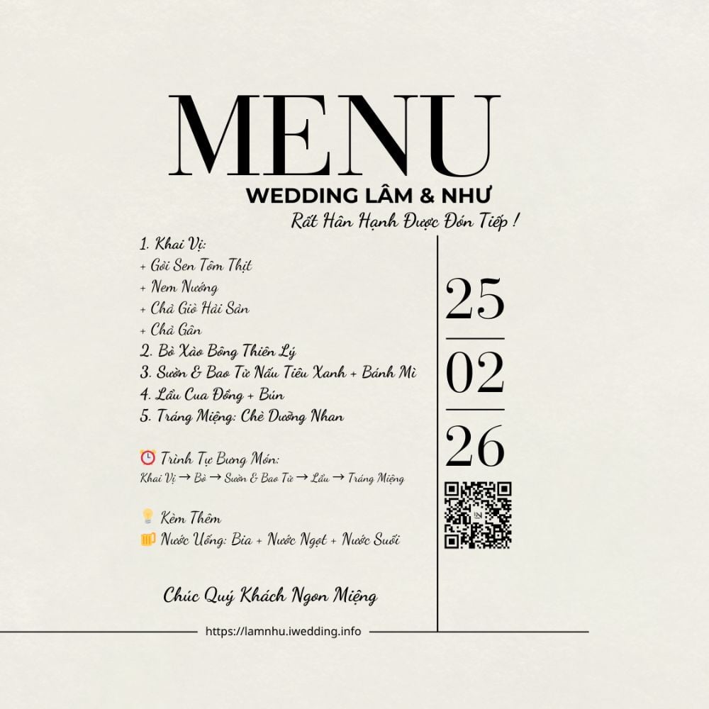 Tiệc Mừng Tại Nhà Trai